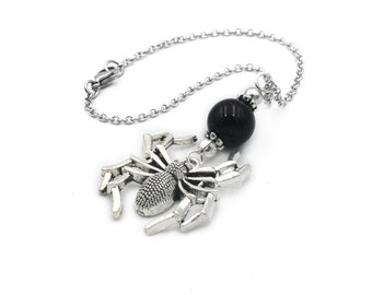 Spider car mirror charm, rear view mirror, car accesories hanger ornament gift