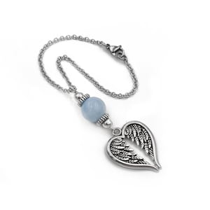 Angel Wings Car Rearview mirror charm hanger ornament dangler, Accessories Gift