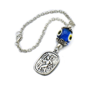 Car Rearview Mirror Charm, Hanger, Evil Eye Car Hanging, Amulet, St. Christopher, Car Ornament Decor Accessories, Car Mirror Jewelry