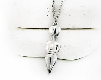 Cycladische beeldje ketting, Grieks standbeeld sieraden cadeau