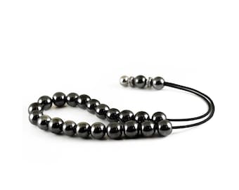 Hematite Worry Beads, Greek Komboloi, Hematite & Metal Beads Komboloi, Greek Worry Beads, Kompoloi