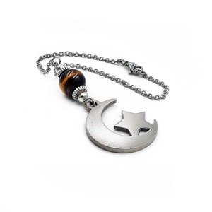 Moon and Star Car Mirror Charm, Auto Vehicle Rearview hanger ornament Accessories Gift