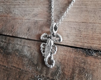 Scorpio Necklace with Stainless Steel Chain, Unisex Jewelry Gift