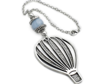 Car mirror hanging, rear view mirror charm, Car ornament dangler with Balloon, car accessories, car mirror jewelry, Gift for him or her