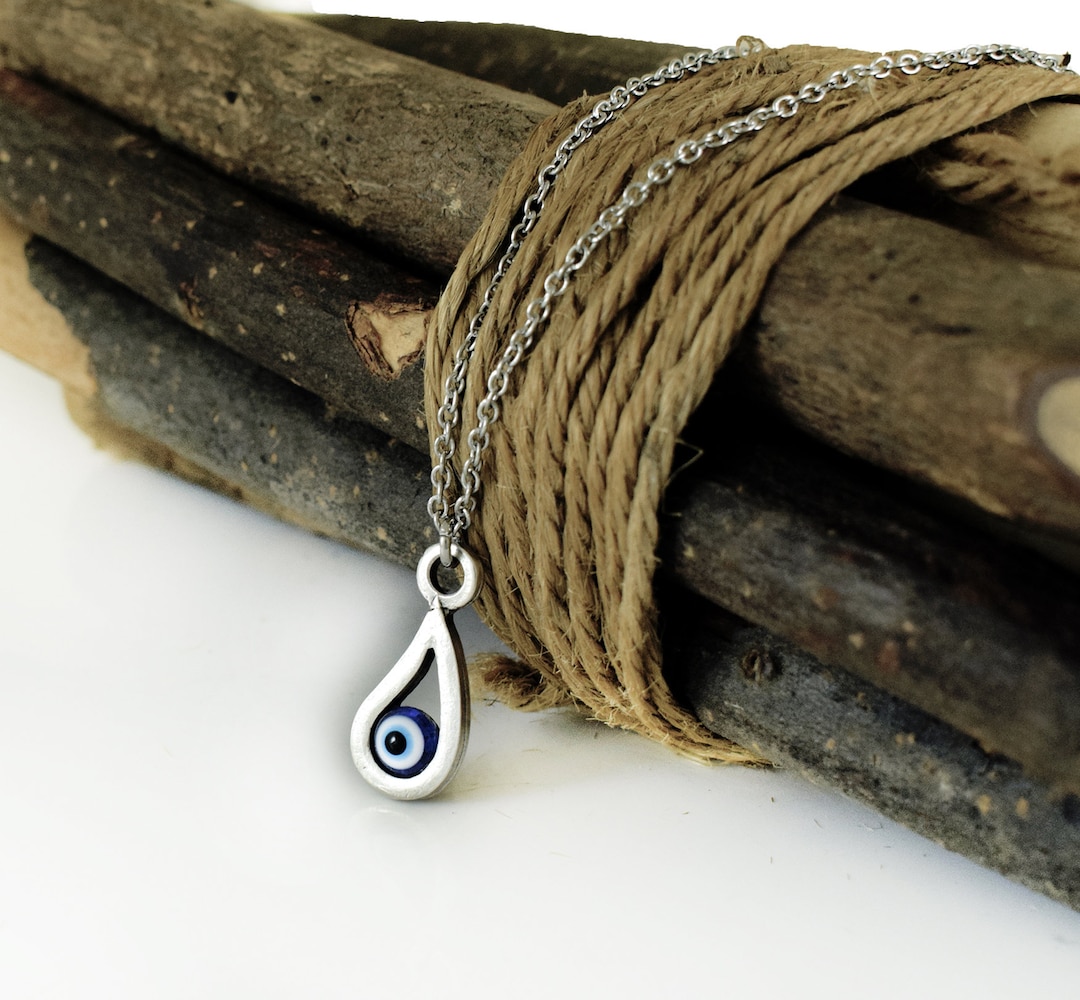 Turco Mal De Ojo Colgante Collar Amuleto Protección