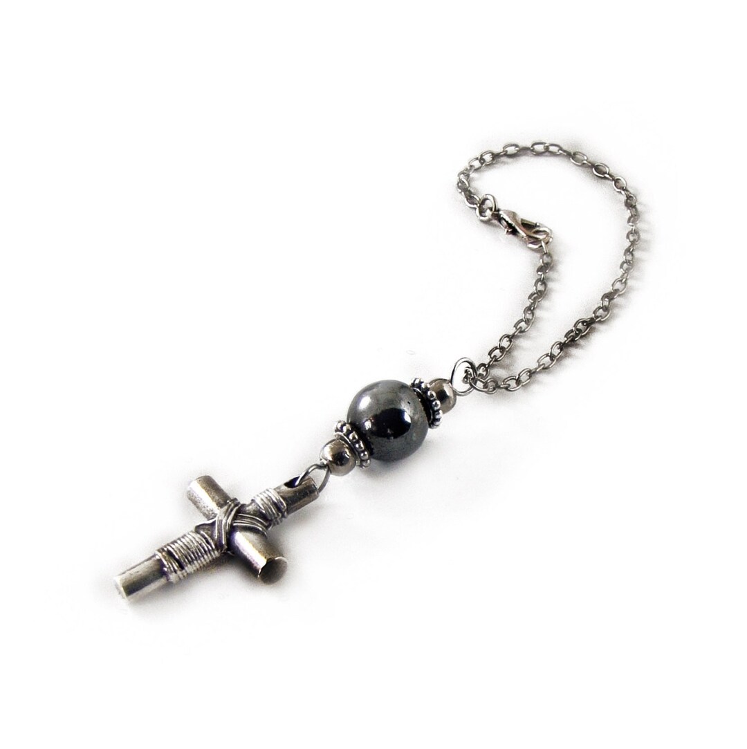 Rearview Car Mirror Charm Ornament Christian Cross Pendant Etsy