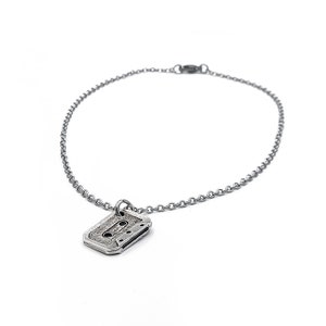 Cassette tape pendant necklace with stainless steel chain, Nostalgic Jewelry Gifts image 4