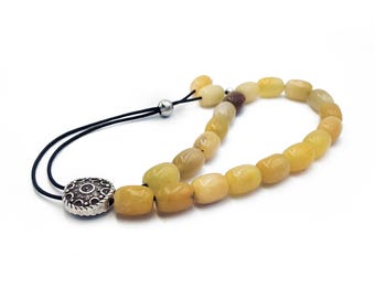 Yellow Agate Worry Beads, Greek Komboloi, Christmas Gift Ideas