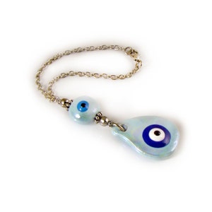 Ceramic Evil Eye Hanging, Rearview Car Mirror Charm, Hanger Dangler, Ornament, Accessores, Gift