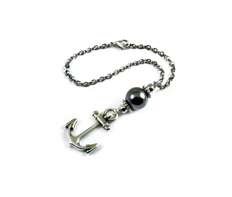 Anchor Car Mirror Charm Hanging Dangler Ornament Nautical Etsy