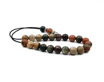 Jasper Worry Beads, Greek Komboloi, Kompoloi, Unisex Christmas Gift