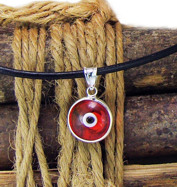 Red Evil Eye Necklace Greek Mati Nazar Eye Jewelry Choose Etsy