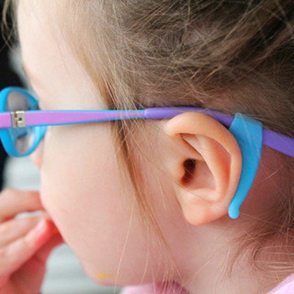 4 coppie - soggiorno mette orecchio blocco blu per bambini o adulti occhiali per prevenire scivolando - cornici, occhiali da sole, occhiali da vista, cornici di bambini,