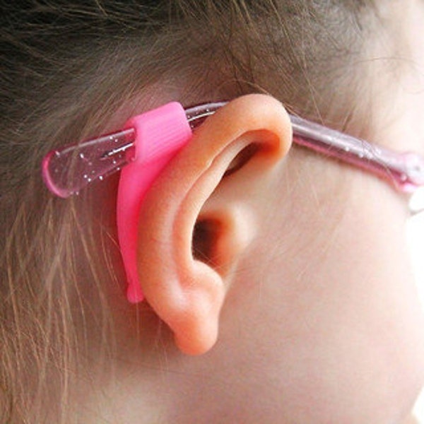 2 PAIRS Pink Stay Puts Ear Lock for Kids Glasses or Adult Glasses to Prevent Slipping - Frames, Sunglasses, Eyeglasses, Kids Frames,