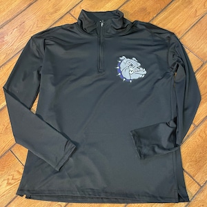 Brownsburg long sleeve 1/4 zip , showcase, bulldog
