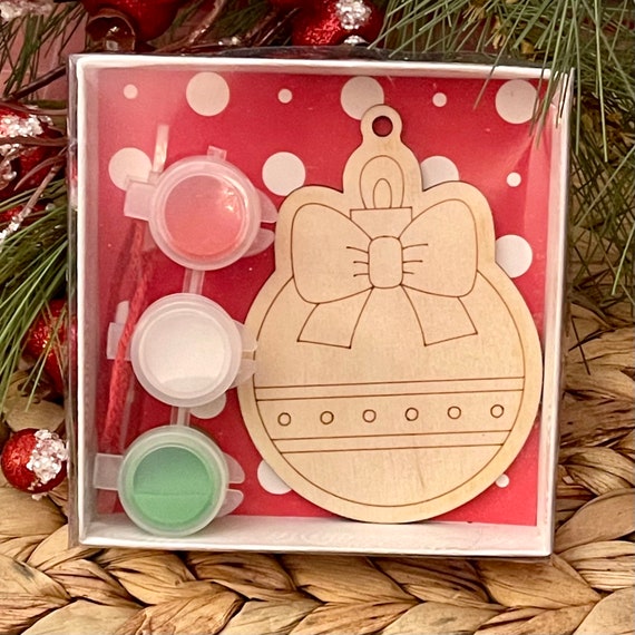 DIY Ornament Kit, Kids Ornament Kit, Paint Your Own Ornament, Christmas  Ball Ornament 