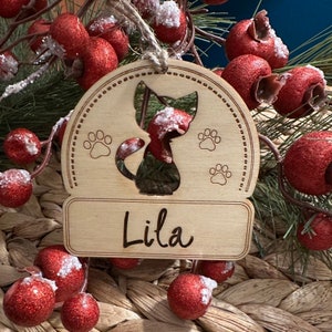 Personalized Cat Ornament, Pet Ornament, kitty Cat Ornament