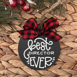 Best Director Ever Ornament, 2024 Ornament, Christmas Ornament, Christmas Gift