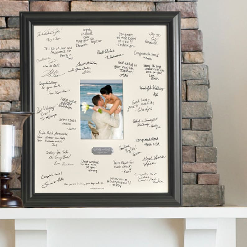 Wedding Mat And Frame For Signatures Signature Image 0