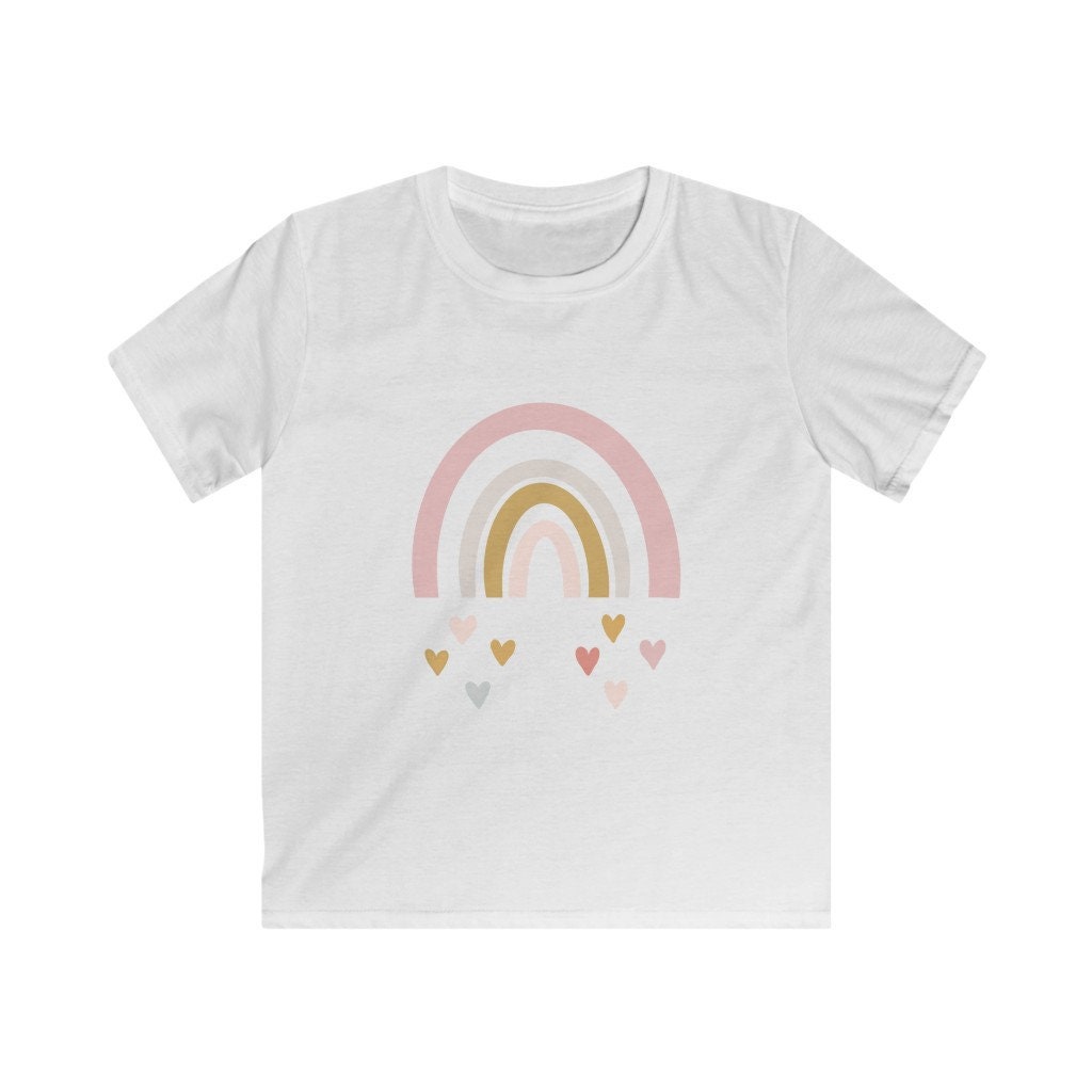 Beautiful Kids Softstyle T-Shirt Wonderful T-Shirt Cool T-Shirt Lovely T-Shirt Colorful Rainbow Handmade Gift For Boys and Girls Size XS-XL