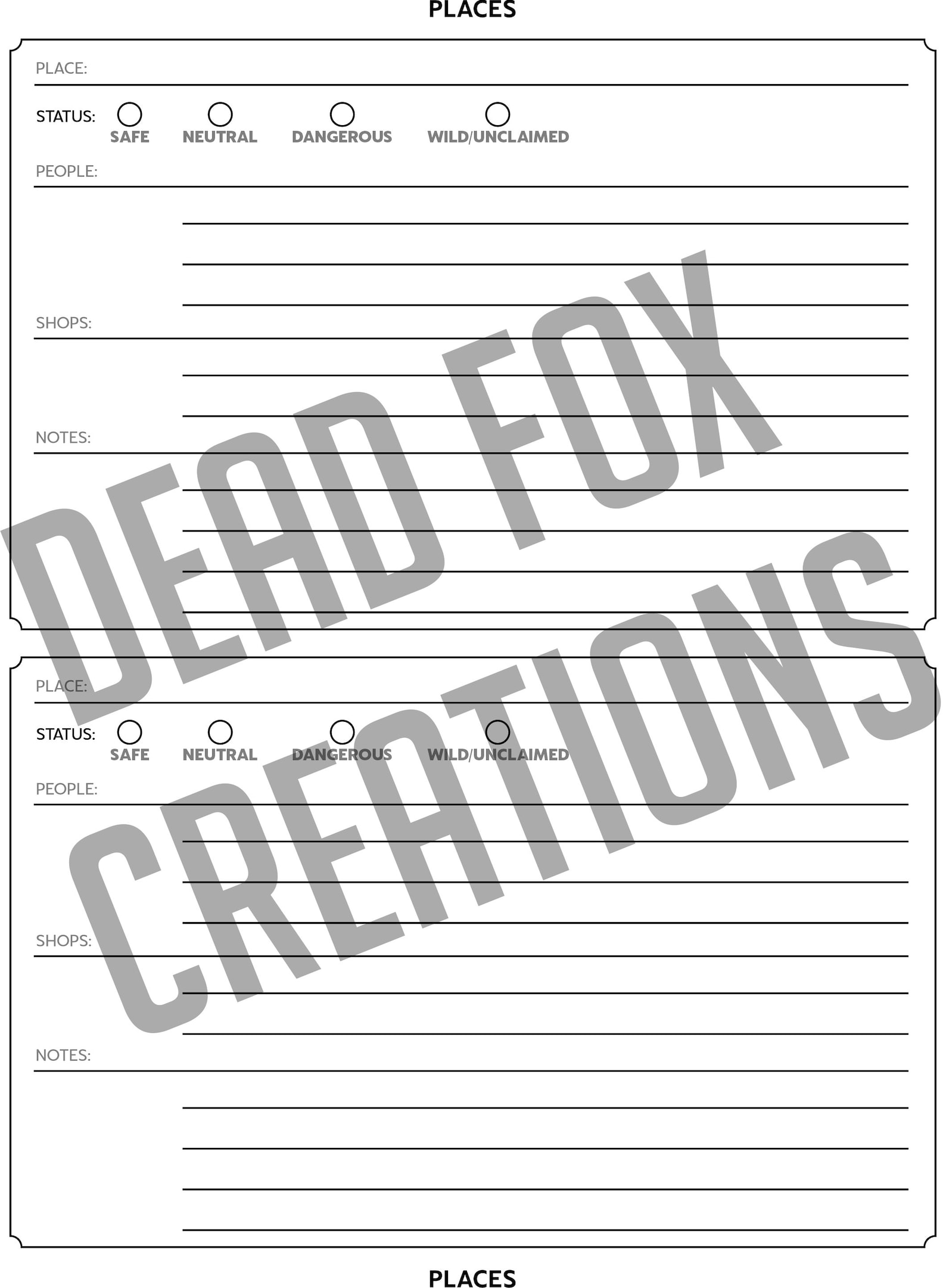 Dnd 5e Character Binder Printable Sheets // Campaign Journal Etsy UK