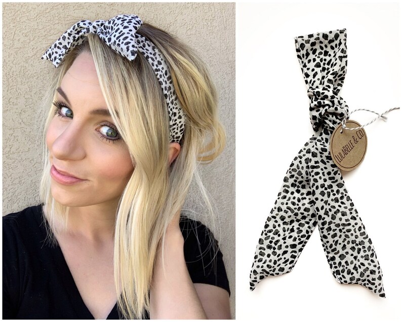 Dalmatian Hair Scarf Head Scarf Hair Wrap Bandana Etsy