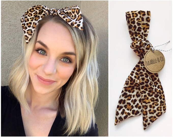 Hair Scarf / Leopard / Cheetah / Animal Print / Head Scarf / Etsy