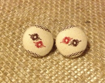 Button Earrings / CLEARANCE! Cherokee Button Earring