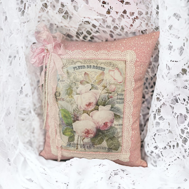 French Script Throws French Script and Pink Throw Pillows - Etsy