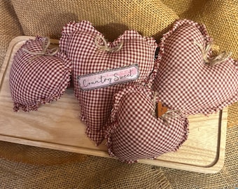 Sweet Country Heart Bowl Fillers Set of 4