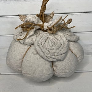 Natural looking pumpkin, Thanksgiving Decor image 4