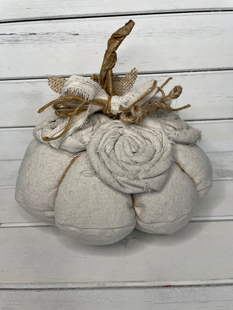 Natural looking pumpkin, Thanksgiving Decor image 4