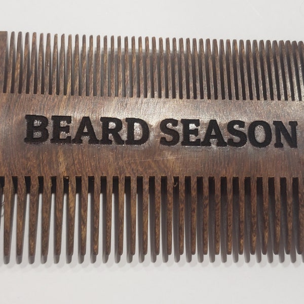 Wooden Beard comb, personalized beard comb, care gifts for men