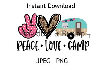 Free Free 274 Peace Love Camping Svg SVG PNG EPS DXF File