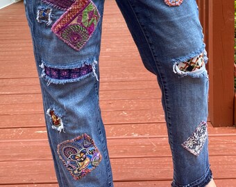 パンツ Eaphi PATCH WORK EMBROIDERY PANTS PATCH WORK EMBROIDERY PANTS