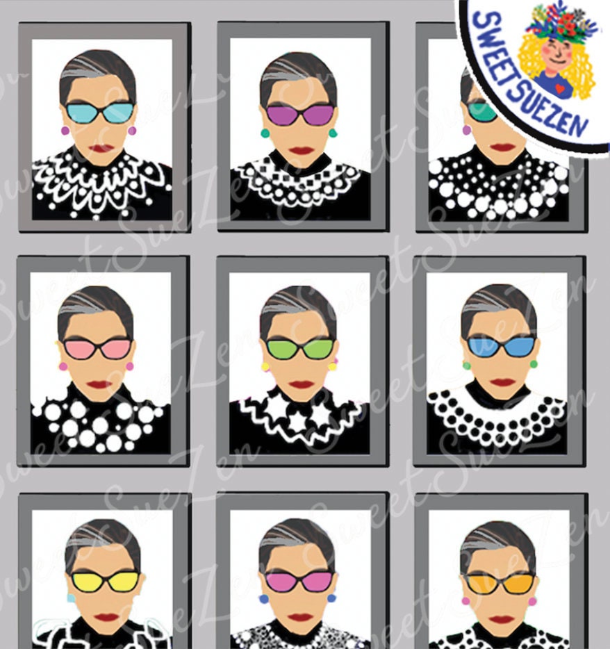 Ruth Bader Ginsburg - RBG COURT ROOM Collection -Gray -  Professional…