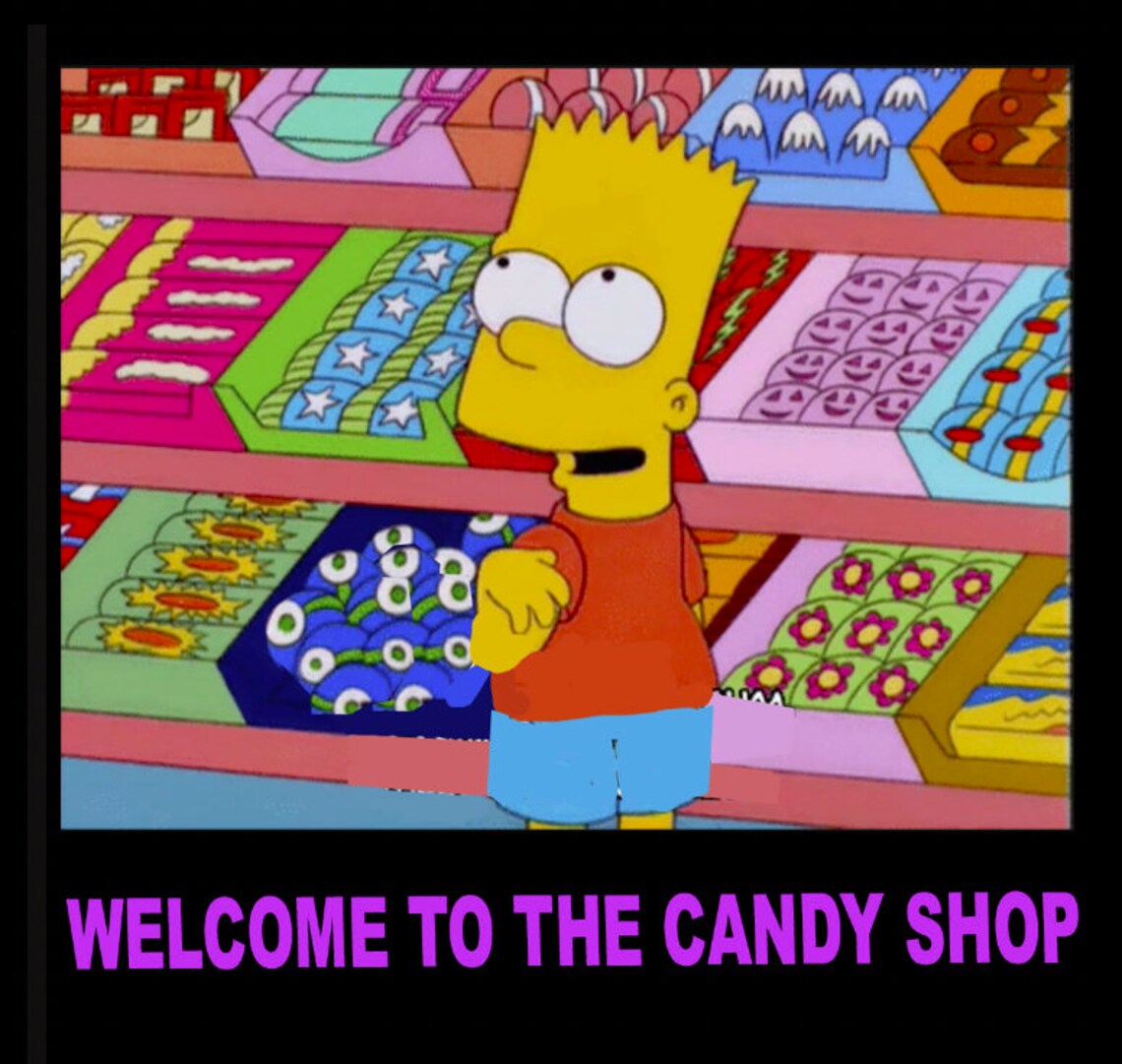 Hey How You Doing Welcome To The Candy Shop Welcome To The Candy Shop One Yard of Fabric Makes 15 | Etsy