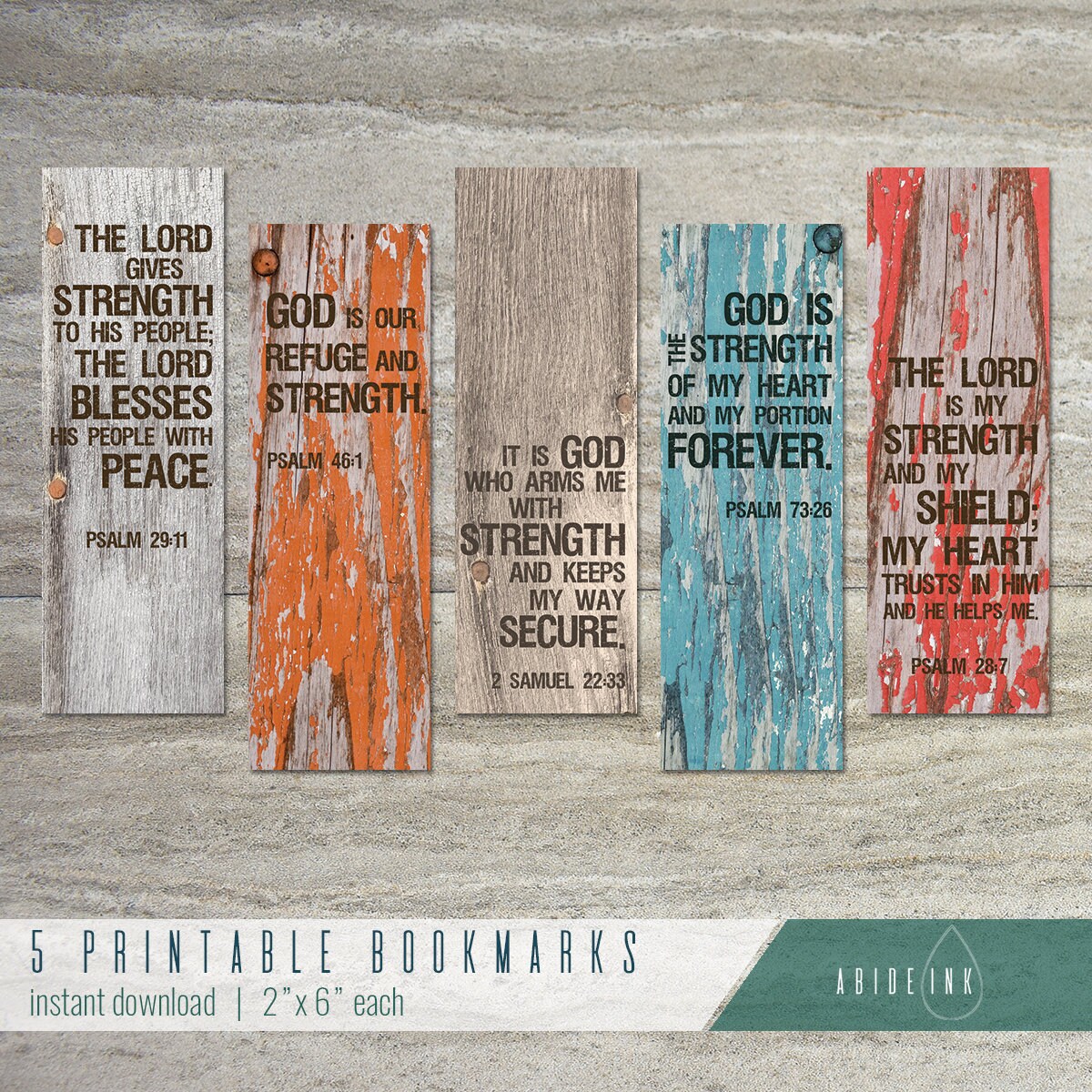 Inspirational Printable Bookmarks Strength scripture Inspirational Printable Bookmarks Strength scripture