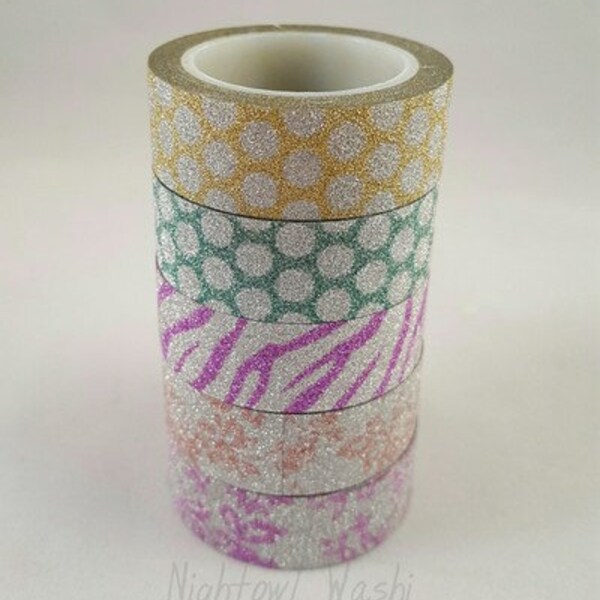 Glitter Washi- Patterned