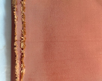 Scarlet orange red silk taffeta 54&quot; wide, 100% silk fabric for crafting projects, multiple pieces available, free swatches to check color.