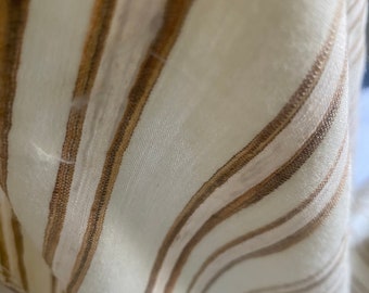 Raw silk remnant measuring 52" wide x 49" long, one only, lovely soft hand, raised texture.
