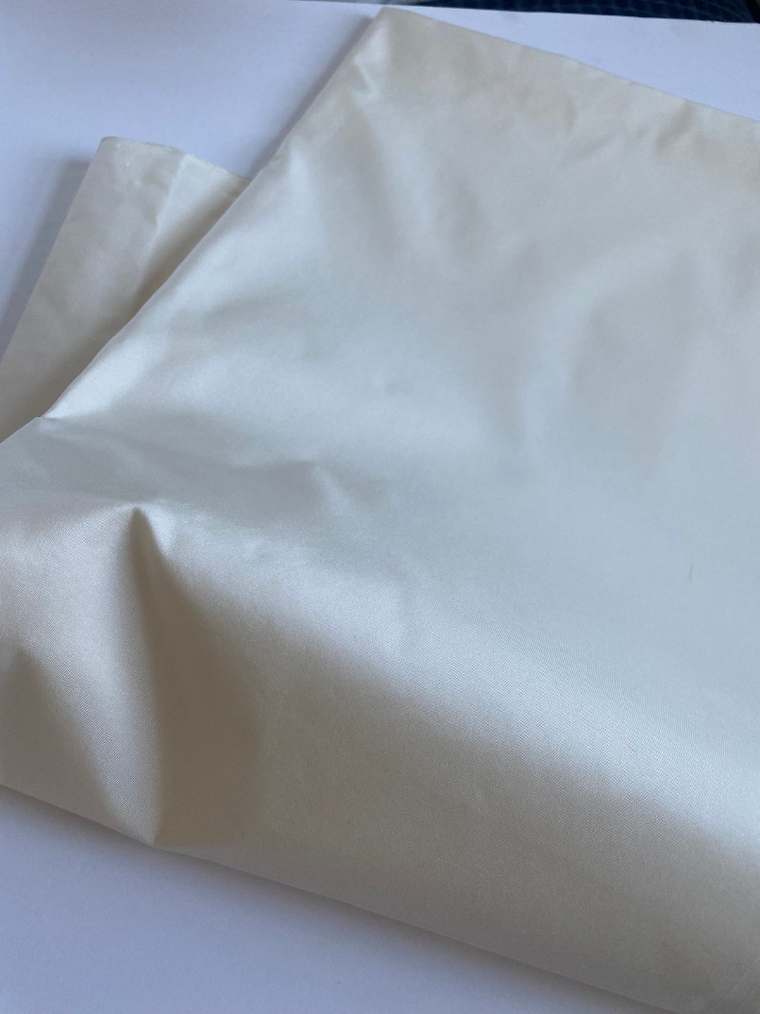 Cream Silk, off White Silk Taffeta, by the Yard for Pillows, Shades ...