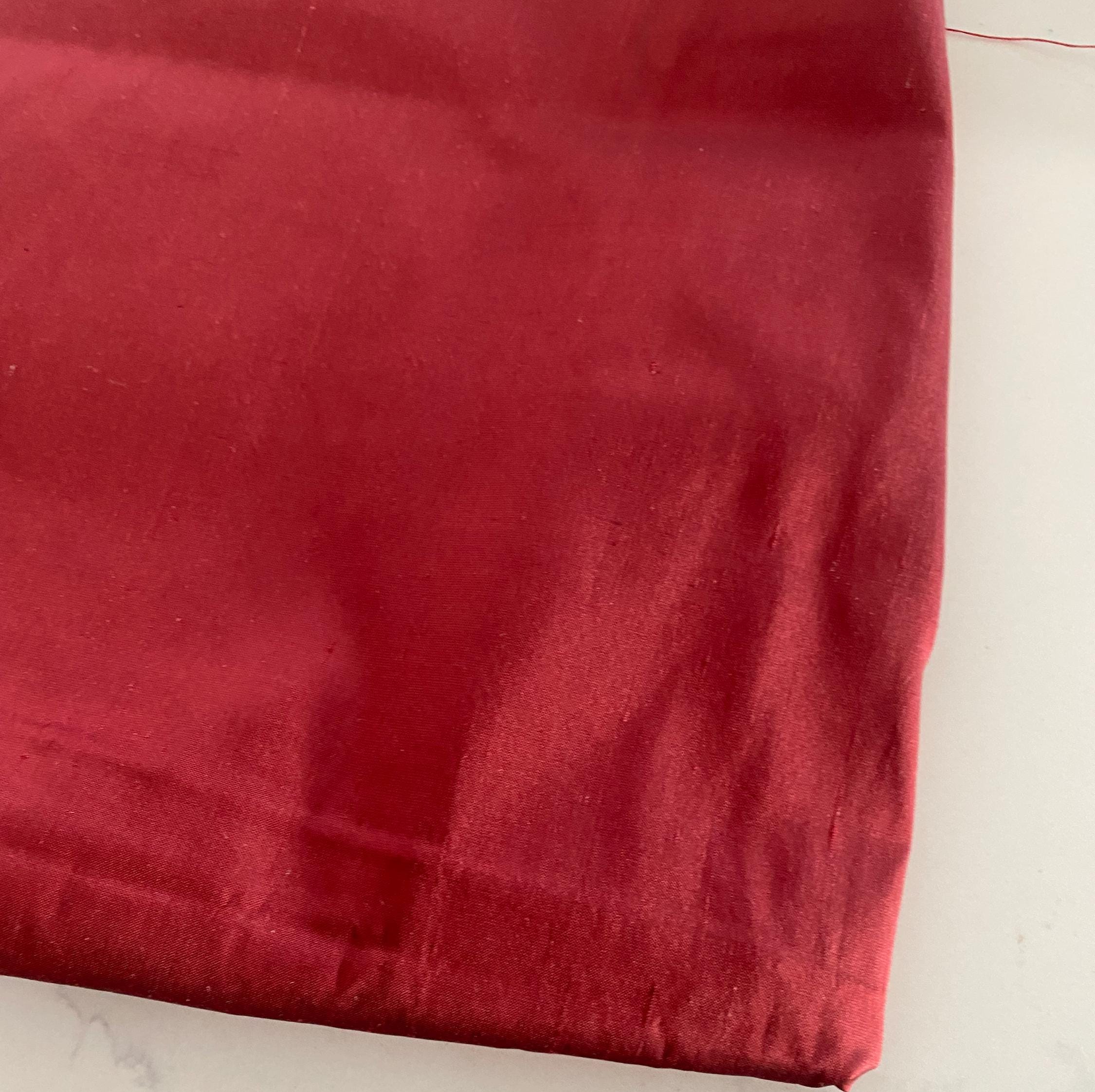 Red silk dupion, high quality, 54" wide, free swatches available