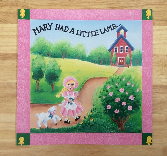 Mary Had A Little Mary Had A Little Lamb Nursery Rhyme Sequencing