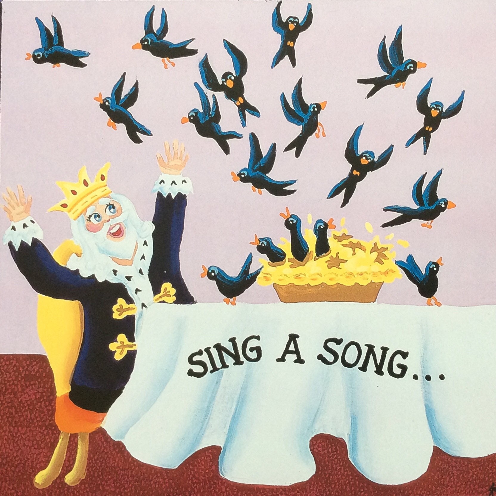Sing a Song of Sixpence a print 12x12 from | Etsy