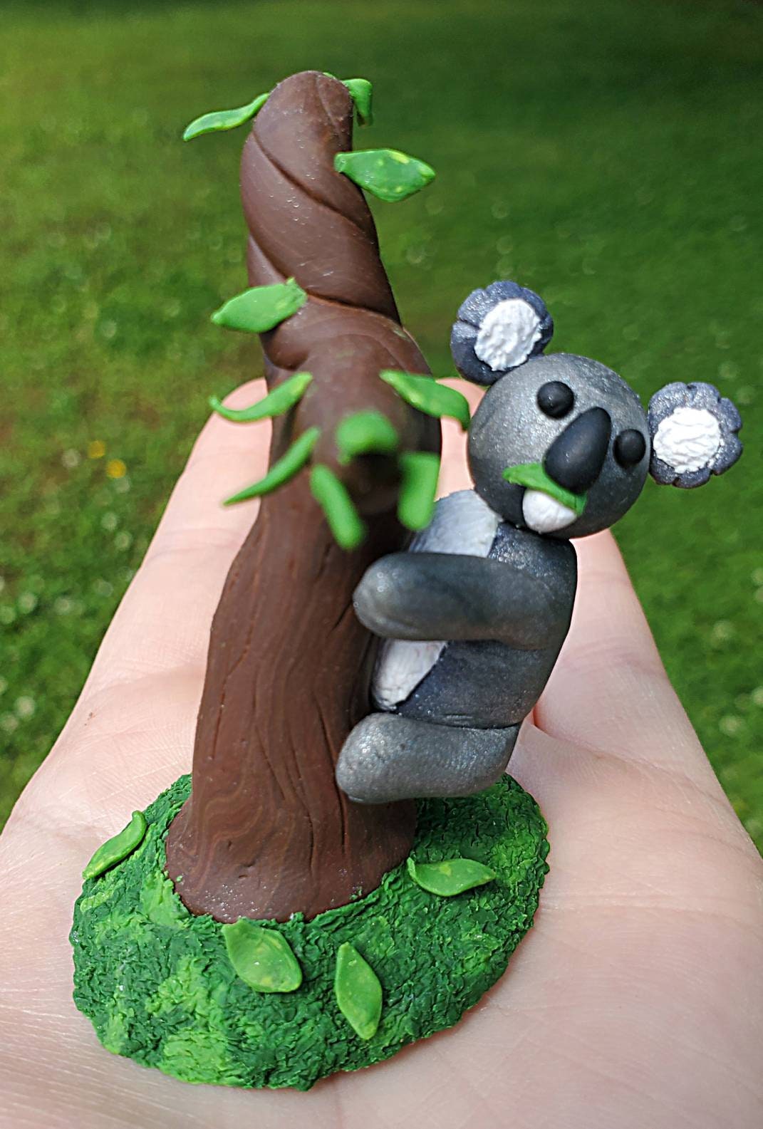 Koala Polymer Clay Figurine OOAK Escultura Etsy