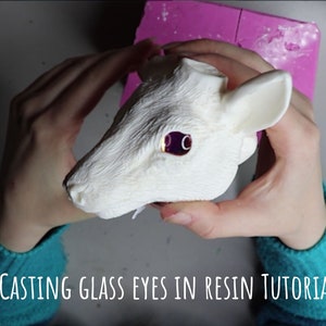 Casting glass eyes in resin tutorial for artdolls