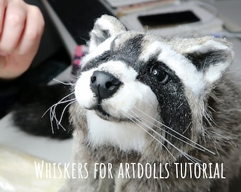 How to make whiskers for artdolls tutorial