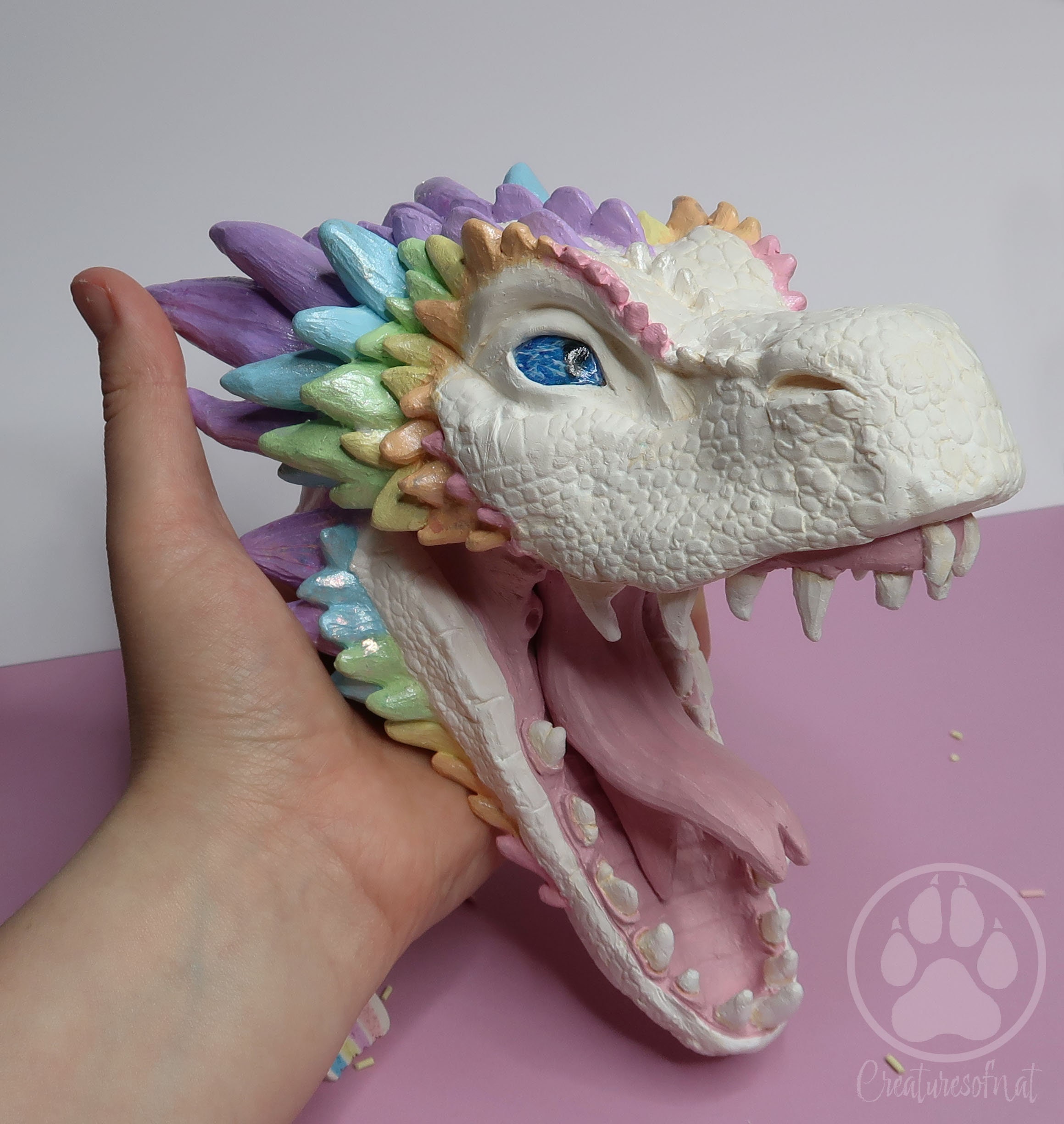 Fairykei Resin Dragon Head Sculptures. Etsy UK