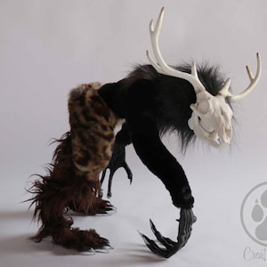 Wendigo poseable artdoll - Halloween Series